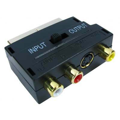 SCART  Adaptor - Scart To 3 RCA Phono