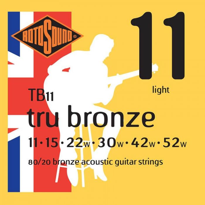 Rotosound Tru Bronze Acoustic Guitar Strings - 80/20 Bronze