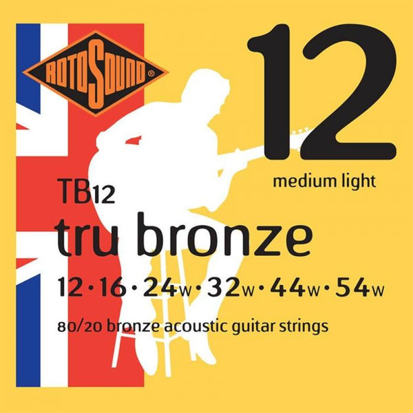 Rotosound Tru Bronze Acoustic Guitar Strings - 80/20 Bronze