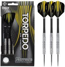 Harrows Torpedo 80% Tungsten Steeltip Darts