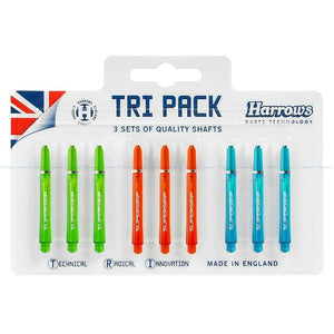 Harrows Tri Pack Supergrip Dart Shafts