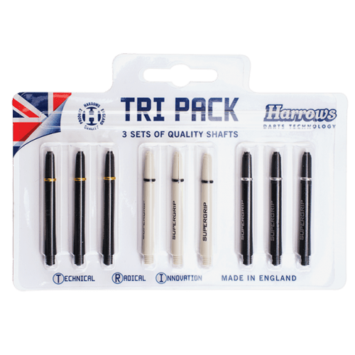 Harrows Tri Pack Supergrip Dart Shafts