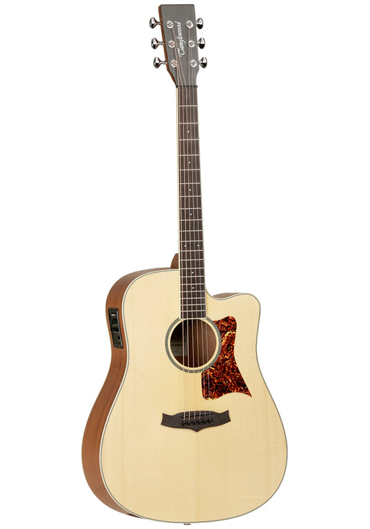 Tanglewood Premier Dreadnought Cutaway Acoustic Guitar w/ Fishman Pickup (TWPDCE)