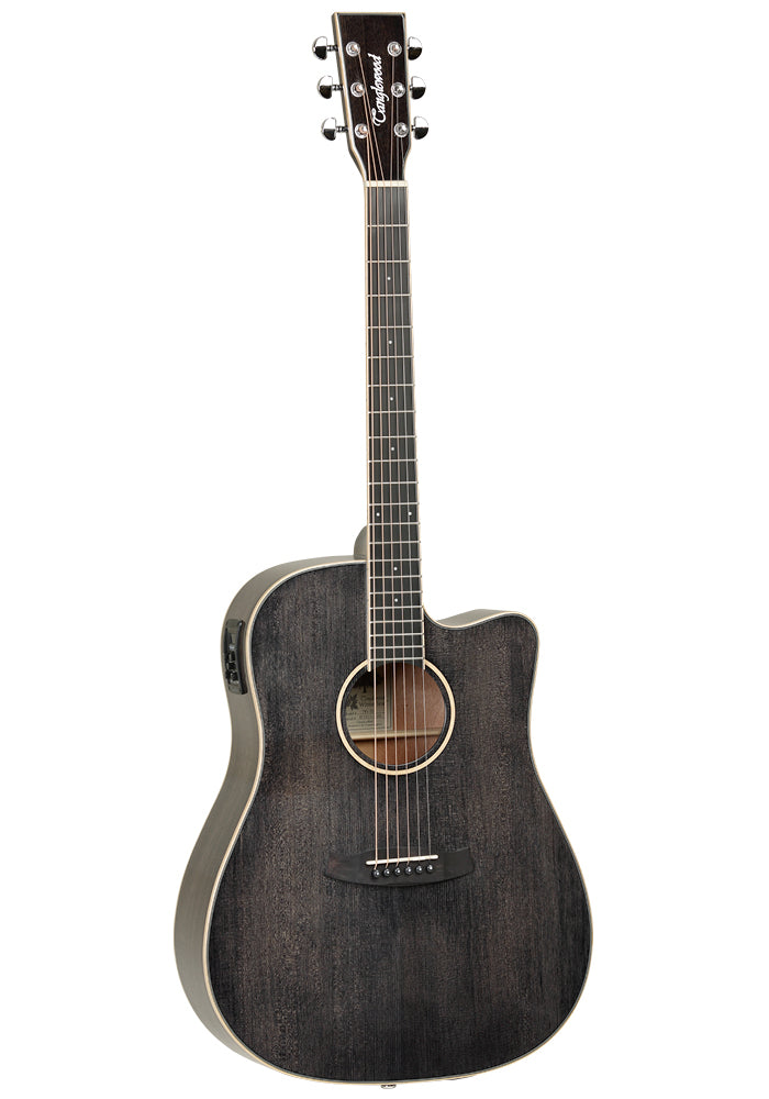 Tanglewood Winterleaf Dreadnought Cutaway w/ Tanglewood Premium Plus EQ - Black Shadow Gloss